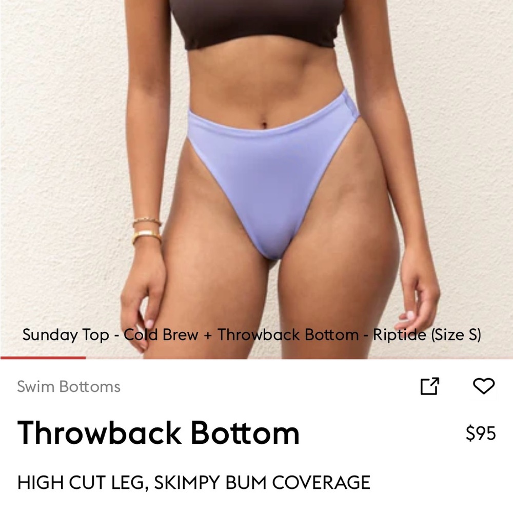 Left On Friday Throwback Bottom S in Riptide NWT
